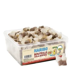Clearance HARIBO Bouteilles Cola Mistral Pik x 210 - Boîte Bonbon