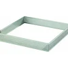 Clearance MALLARD FERRIERE Cadre à Tarte Carré Inox Perforé 8.5 cm H.2 cm
