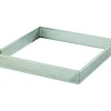 Sale MALLARD FERRIERE Cadre à Tarte Carré Inox Perforé 7.5 cm H.2 cm