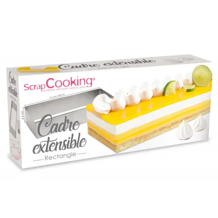 Best SCRAPCOOKING Cadre Pâtisserie Extensible Inox Rectangle