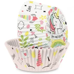 Hot SCRAPCOOKING Caissette Cupcakes Licorne (x36)