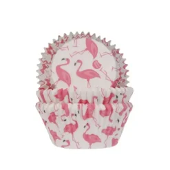 HOUSE OF MARIE Caissettes Cupcakes Flamants Roses (x50)