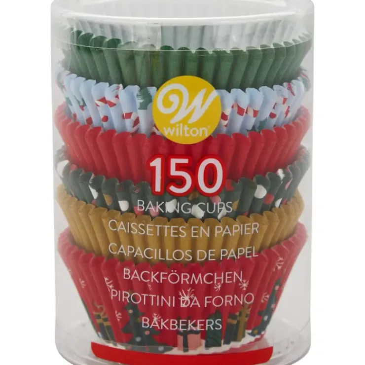 Hot WILTON Caissettes Cupcakes Fêtes de Noël 6 motifs (x150)