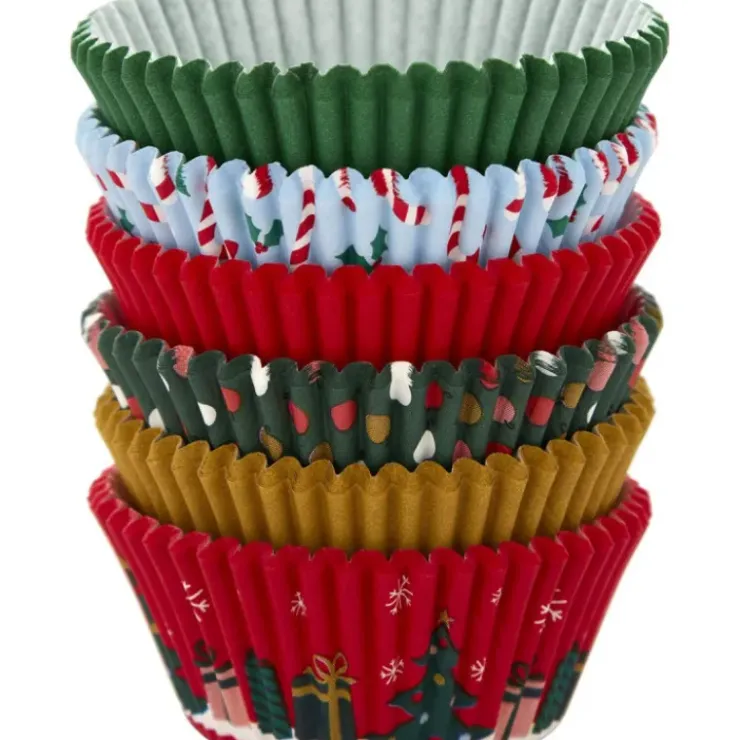 Hot WILTON Caissettes Cupcakes Fêtes de Noël 6 motifs (x150)