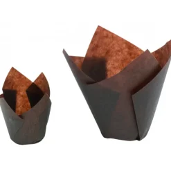Best NORDIA Caissettes en Papier Tulipcup Brun Ø 3,5 cm H 6 cm