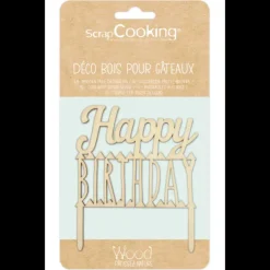 Sale SCRAPCOOKING Cake Topper Bois Happy Birthday 12 cm