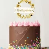 Discount PATISDECOR Cake Topper Happy Birthday Couronne Dorée Patisdécor