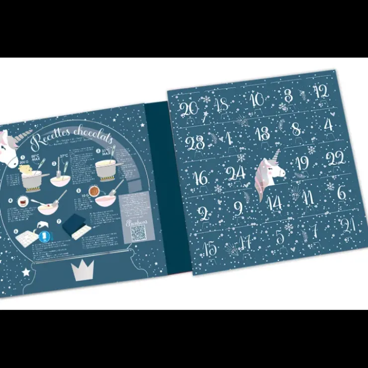 Hot SCRAPCOOKING Calendrier de l'Avent Licorne