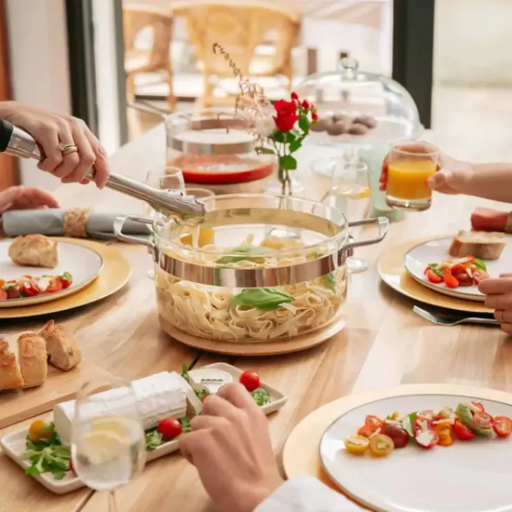 Outlet MASTRAD Casserole en Verre avec Couvercle 20 cm Belissam