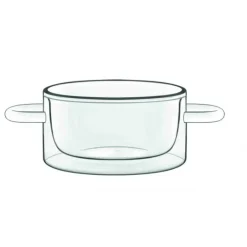 Hot LUIGI BORMIOLI Casserole en Verre Double Paroi 27 cl (x2) THERMIC GLASS