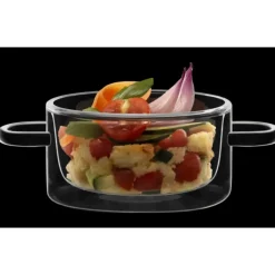 Hot LUIGI BORMIOLI Casserole en Verre Double Paroi 27 cl (x2) THERMIC GLASS