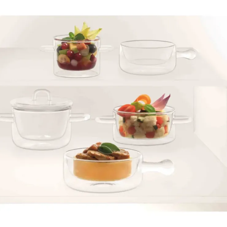 Hot LUIGI BORMIOLI Casserole en Verre Double Paroi 27 cl (x2) THERMIC GLASS