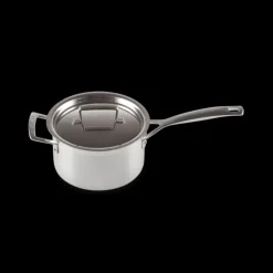 LE CREUSET Casserole Inox avec Couvercle 18 cm