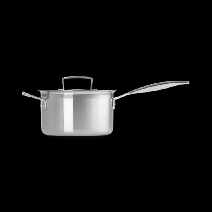 LE CREUSET Casserole Inox avec Couvercle 18 cm
