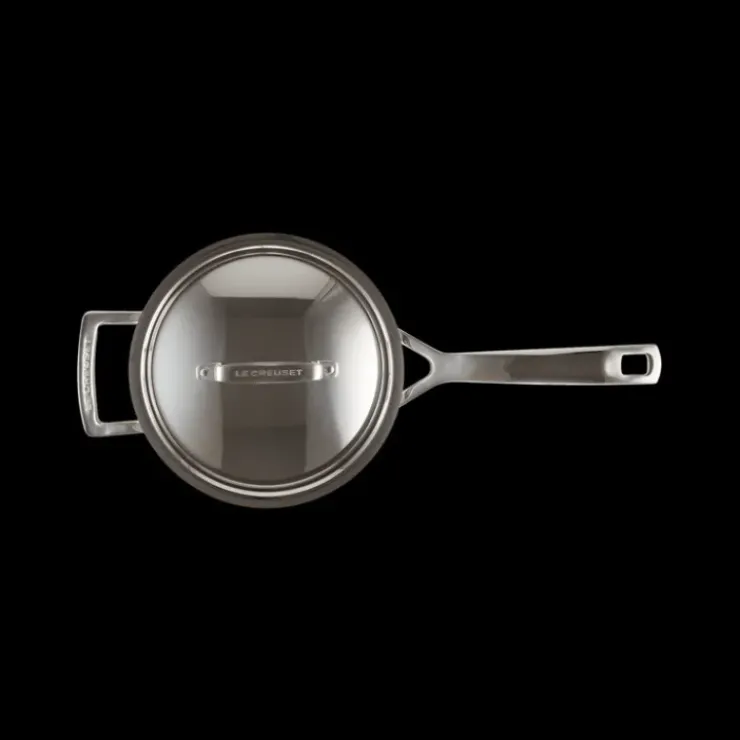 LE CREUSET Casserole Inox avec Couvercle 18 cm