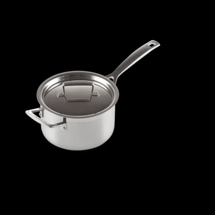 LE CREUSET Casserole Inox avec Couvercle 18 cm
