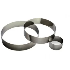 Outlet GOBEL Cercle à Mousse Inox 24 cm x H 4,5 cm