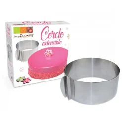 Outlet SCRAPCOOKING Cercle à Pâtisserie Extensible Inox