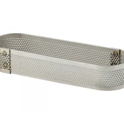 Sale MALLARD FERRIERE Cercle à Tarte Oblong Inox Perforé 14x5 cm H.2 cm