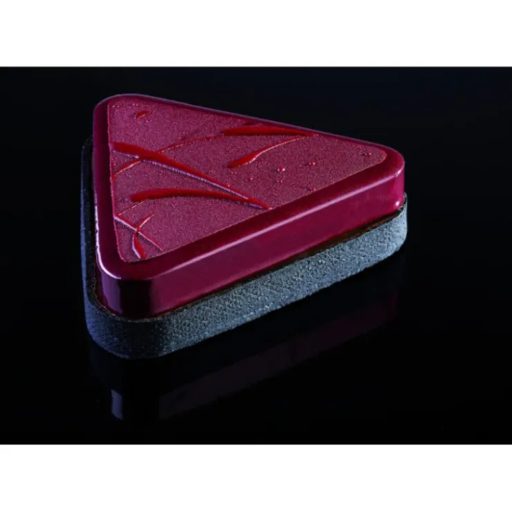 Hot PAVONI Cercle à Tarte Triangle Inox Micro-perforé 22 x 20 cm x H 2 cm