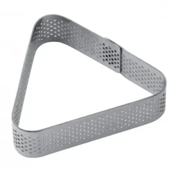 Hot PAVONI Cercle à Tarte Triangle Inox Micro-perforé 8,5 x 7,5 cm x H 2 cm