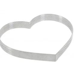 Hot DE BUYER Cercle perforé forme coeur ø 18 cm de L'école Valrhona par