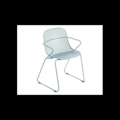 Clearance GROSFILLEX Chaise en Acier avec Assise Résine Bleu Ether Ramatuelle 73’