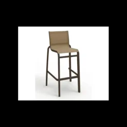 Hot GROSFILLEX Chaise Haute Bronze et Toile Cognac Sunset