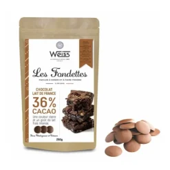 WEISS Chocolat au Lait 36% Fondettes 250g