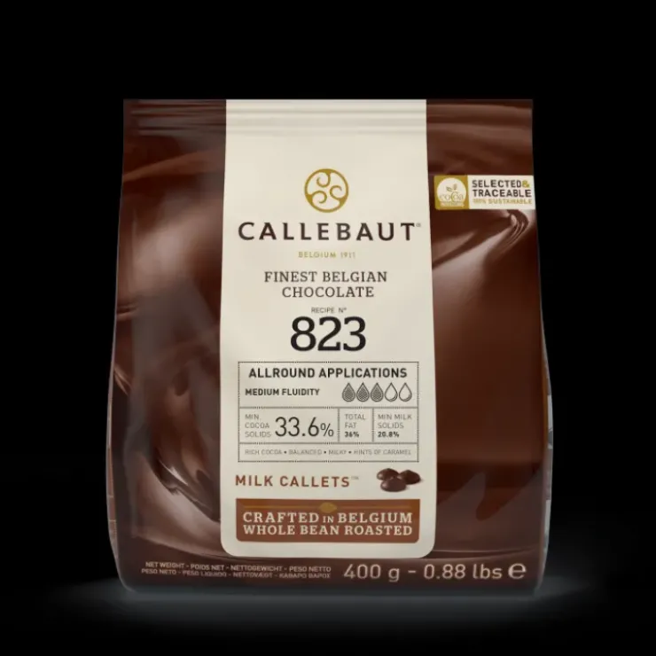 Clearance CALLEBAUT Chocolat au Lait 33,6% N°823 400g