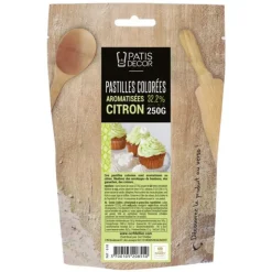 New PATISDECOR Chocolat Coloré Arôme Citron 250 g Patisdécor