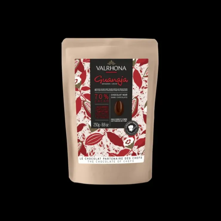 New VALRHONA Chocolat de Couverture Noir Guanaja 70% 250g