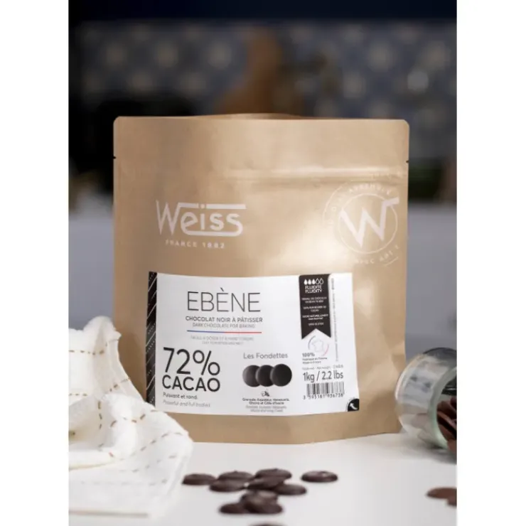 Discount WEISS Chocolat Noir 72% Ebène 1 kg