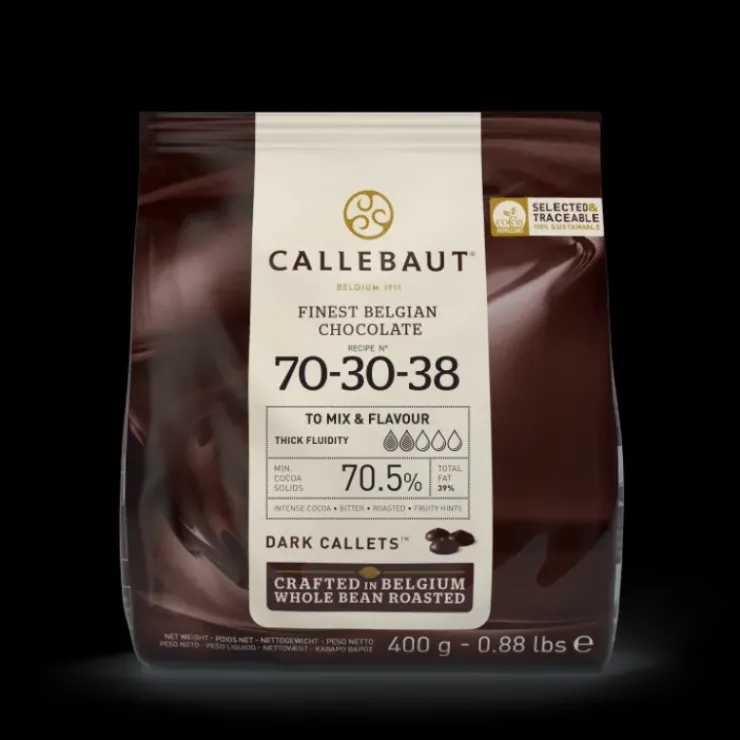 Outlet CALLEBAUT Chocolat Noir 70,5% N°70-30-38 400g