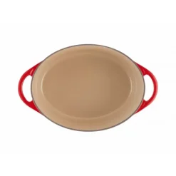 Clearance LE CREUSET Cocotte Doufeu Ovale en Fonte 32 cm Cerise