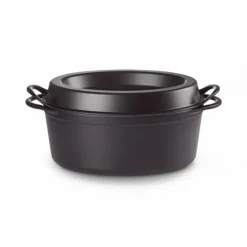 Outlet LE CREUSET Cocotte Doufeu Ovale en Fonte 32 cm Noir Mat