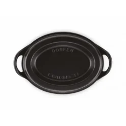 Outlet LE CREUSET Cocotte Doufeu Ovale en Fonte 32 cm Noir Mat