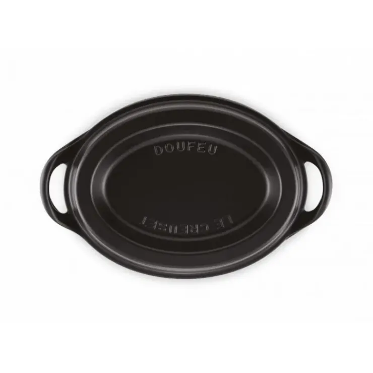 Outlet LE CREUSET Cocotte Doufeu Ovale en Fonte 32 cm Noir Mat