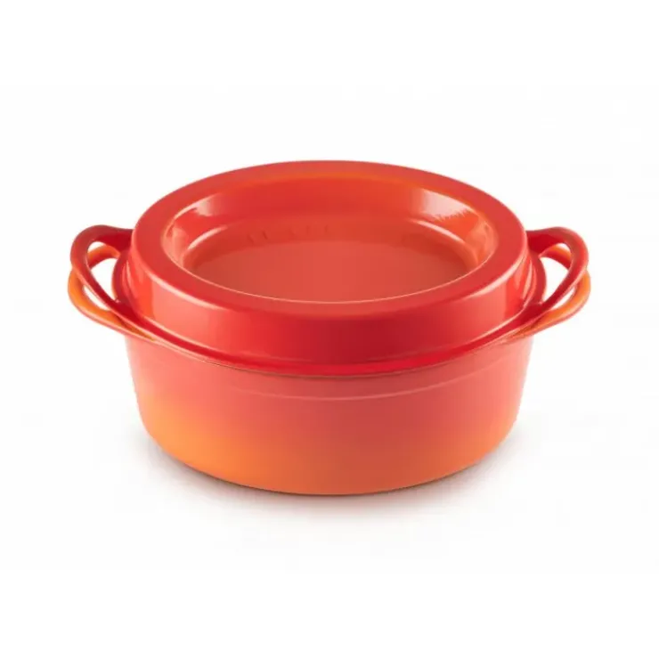 Outlet LE CREUSET Cocotte Doufeu Ovale en Fonte 32 cm Noir Mat