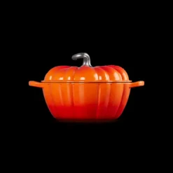 LE CREUSET Cocotte en Fonte Citrouille 24 cm Volcanique