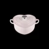 Hot LE CREUSET Cocotte en Fonte Cœur 20 cm Shell Pink