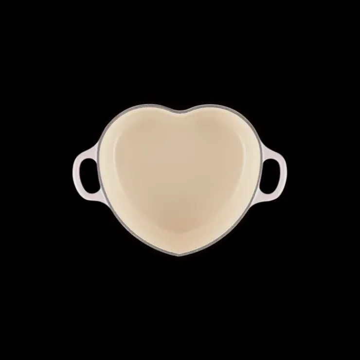 Hot LE CREUSET Cocotte en Fonte Cœur 20 cm Shell Pink