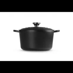 Hot LE CREUSET Cocotte en Fonte Haute 26 cm Noir Ebène