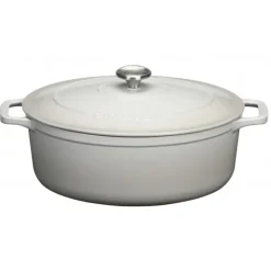 Online CHASSEUR Cocotte en Fonte Ovale 29 cm Macadamia