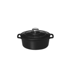 Discount CHASSEUR Cocotte en Fonte Ovale 17 cm Noir Mat