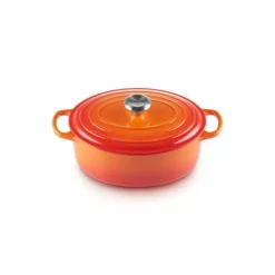 LE CREUSET Cocotte en Fonte Ovale 27 cm Volcanique Signature