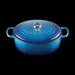 Clearance LE CREUSET Cocotte en Fonte Ovale 33 cm Azur Signature