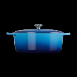 Clearance LE CREUSET Cocotte en Fonte Ovale 33 cm Azur Signature