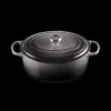 Hot LE CREUSET Cocotte en fonte Ovale 31 cm Flint Signature