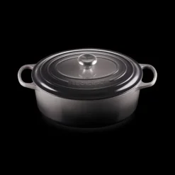 Hot LE CREUSET Cocotte en fonte Ovale 31 cm Flint Signature